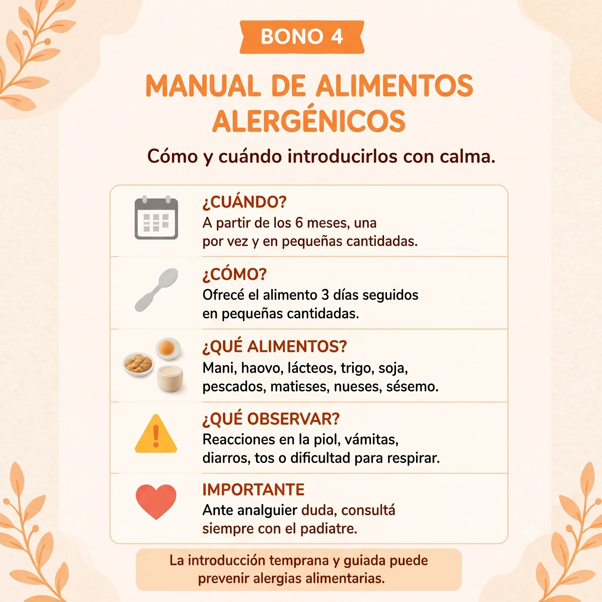 Manual de alimentos alergénicos